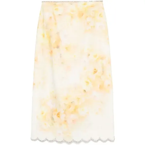 Midi Skirts, female, , Size: S Pleated Skirt - Zimmermann - Modalova