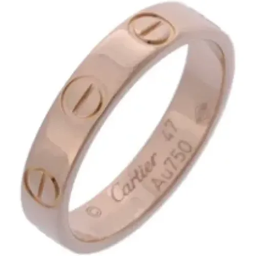 Pre-owned Jewellery, female, , Size: ONE SIZE Pre-owned Rose Gold rings - Cartier Vintage - Modalova