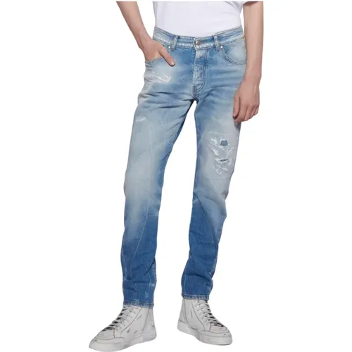 Comfortable Slim-Fit Jeans , male, Sizes: W38 - John Richmond - Modalova