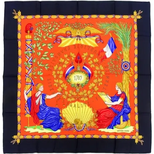 Pre-owned Silk scarves , female, Sizes: ONE SIZE - Hermès Vintage - Modalova