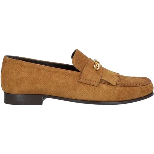 Leather Loafer Shoes Fringe Detail , male, Sizes: 11 UK, 9 UK, 7 UK - Celine - Modalova