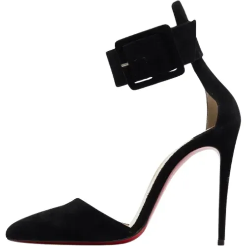 Pre-owned Pumps, female, , Size: 7 US Pre-owned Suede heels - Christian Louboutin Pre-owned - Modalova