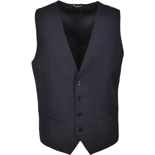 Suit Vests, male, , Size: 3XL Stylish Mens Vest - Daniele Alessandrini - Modalova