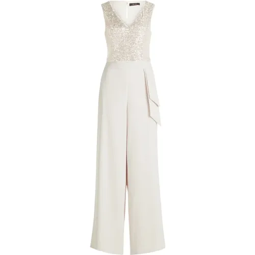 Jumpsuits, female, , Size: 3XL Sequin Elegant Jumpsuit for Festive Occasions - Vera Mont - Modalova