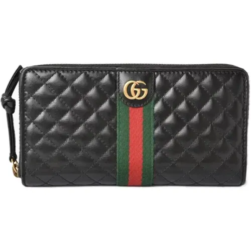 Pre-owned Wallets, male, , Size: ONE SIZE Pre-owned Leather wallets - Gucci Vintage - Modalova