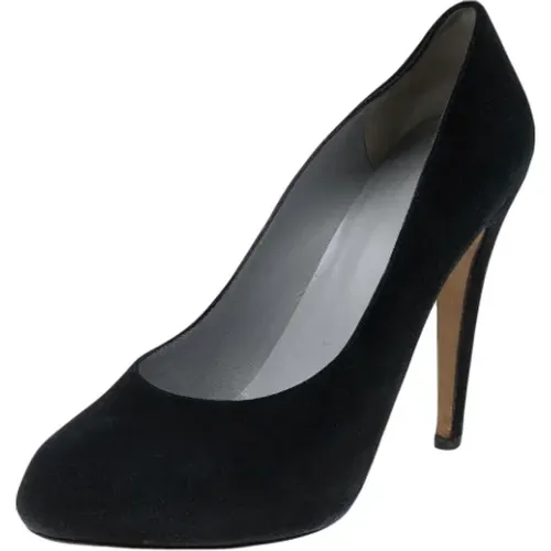 Pre-owned Pumps, female, , Size: 10 1/2 US Pre-owned Suede heels - Sergio Rossi Pre-owned - Modalova