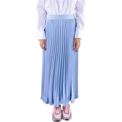 Fluid Pleated Long Skirt , female, Sizes: 2XS - Max Mara Weekend - Modalova