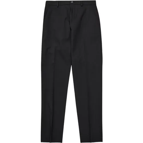 Schmale Schwarze Hose , Herren, Größe: XL - Selected Homme - Modalova