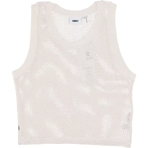 Mesh Tank Top Ungebleicht Obey - Obey - Modalova