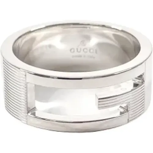 Pre-owned Silver rings , female, Sizes: ONE SIZE - Gucci Vintage - Modalova