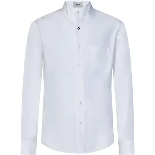 Cotton Shirt with Logo Button , male, Sizes: L - Coperni - Modalova
