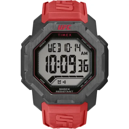 Watches, male, , Size: ONE SIZE UFC Knockout Digital Quartz Watch - Timex - Modalova