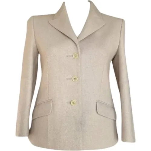 Pre-owned Wool outerwear , female, Sizes: L - Prada Vintage - Modalova