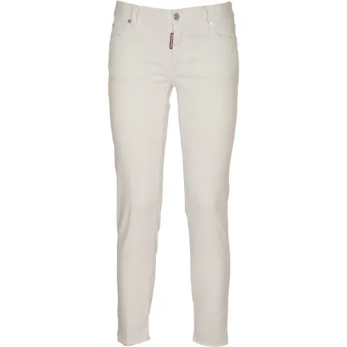 Weiße Denim Jeans , Damen, Größe: XS - Dsquared2 - Modalova