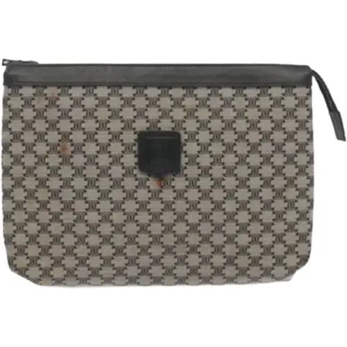 Pre-owned Clutches, female, , Size: ONE SIZE Pre-owned Canvas clutches - Celine Vintage - Modalova