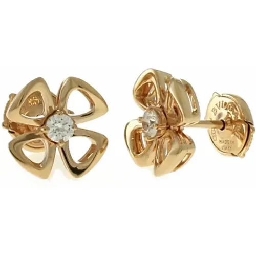 Pre-owned Rose Gold earrings , female, Sizes: ONE SIZE - Bvlgari Vintage - Modalova