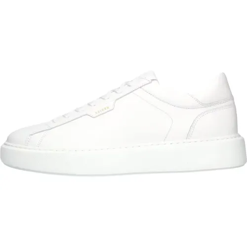 Weiße Leder Low Top Sneakers , Herren, Größe: 41 EU - Nubikk - Modalova