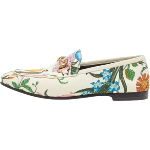 Pre-owned Flats, female, , Size: 5 US Pre-owned Canvas flats - Gucci Vintage - Modalova