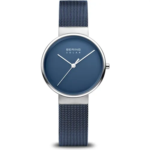 Solar Watch, Ultra-thin, Sapphire Glass, Milanese Band , female, Sizes: ONE SIZE - Bering - Modalova