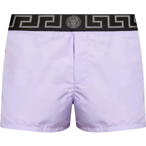 Classic Grecca Swim Shorts , male, Sizes: S - Versace - Modalova