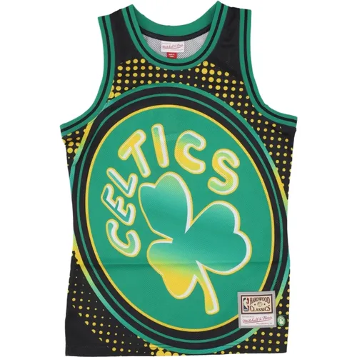 Sportswear, male, , Size: S Boston Celtics Logo Tank Top - Mitchell & Ness - Modalova