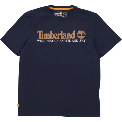 T-Shirts, male, , Size: S Dark Sapphire Mens Tee Short Sleeve - Timberland - Modalova