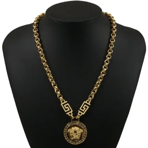 Pre-owned Jewellery, female, , Size: ONE SIZE Pre-owned Metal necklaces - Versace Pre-owned - Modalova