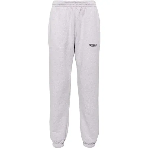 Sweatpants, male, , Size: XL Lightgray Trousers for Men - Represent - Modalova