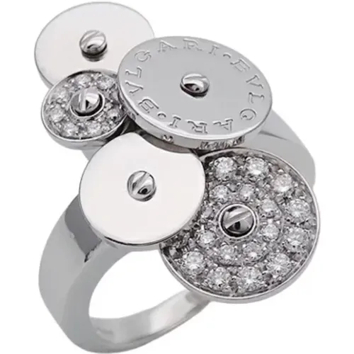 Pre-owned Jewellery, female, , Size: ONE SIZE Pre-owned White Gold rings - Bvlgari Vintage - Modalova