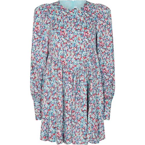 Blumiges Midi Swing Kleid , Damen, Größe: S - ROTATE Birger Christensen - Modalova