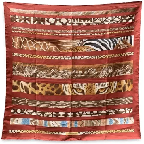 Pre-owned Scarves, female, , Size: ONE SIZE Pre-owned Silk scarves - Salvatore Ferragamo Pre-owned - Modalova