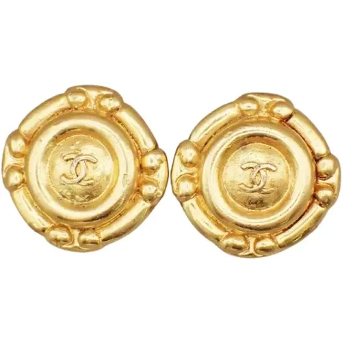 Pre-owned Jewellery, female, , Size: ONE SIZE Pre-owned Metal earrings - Chanel Vintage - Modalova