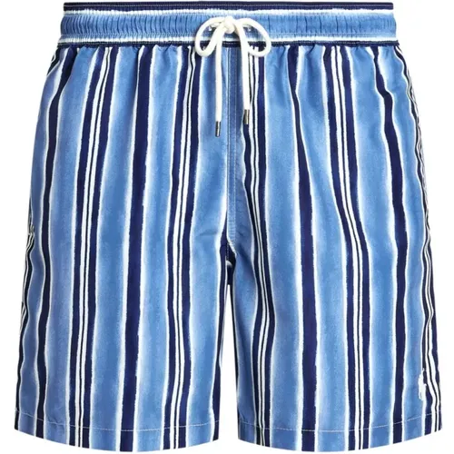 Gestreifte Badeshorts mit Salzwäsche - Ralph Lauren - Modalova