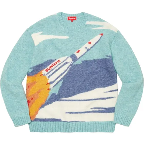 Rakete Blau Limited Edition Pullover - Supreme - Modalova