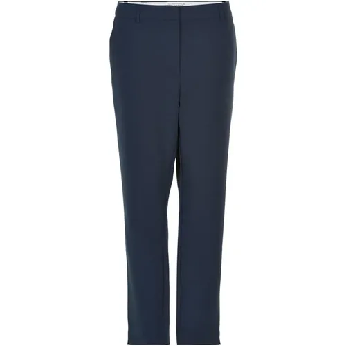 Cropped Navy Hose Lea Modell , Damen, Größe: L - IN FRONT - Modalova