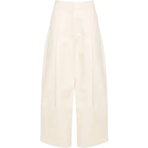 Twill Weave Wide Leg Trousers , female, Sizes: M, S, XL, XS, 2XS - Studio Nicholson - Modalova