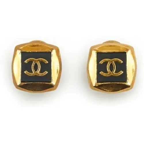 Pre-owned Jewellery, female, , Size: ONE SIZE Pre-owned Gold earrings - Chanel Vintage - Modalova