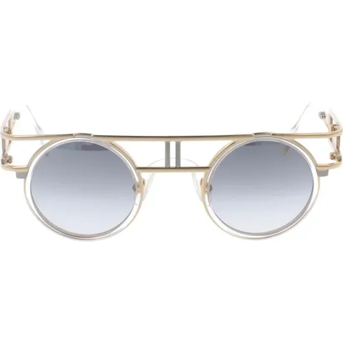 Retro Sunglasses Black Gold , male, Sizes: 43 MM - Cazal - Modalova