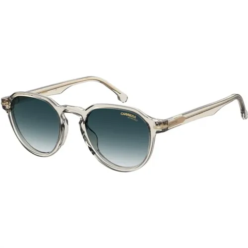 Sunglasses, unisex, , Size: 50 MM Blue Shaded Beige Sunglasses - Carrera - Modalova