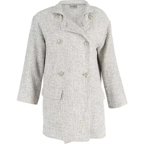 Pre-owned Wool outerwear , female, Sizes: L - Chanel Vintage - Modalova