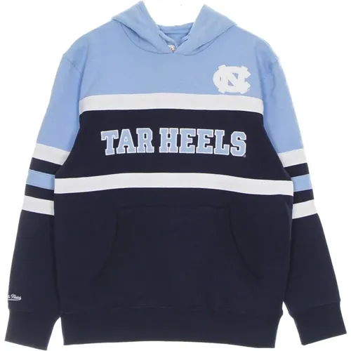 Hoodies, male, , Size: XL UNC Tar Heels Hoodie Navy/ - Mitchell & Ness - Modalova