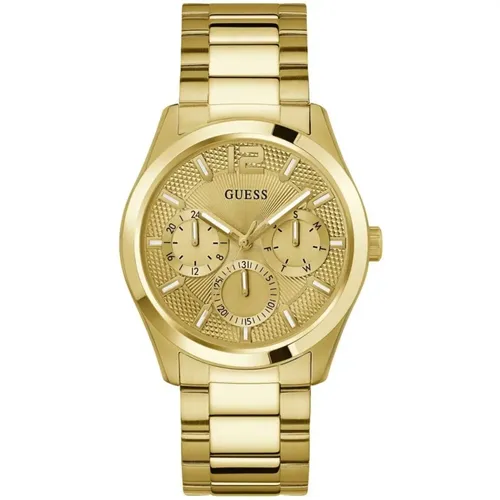 Watches, male, , Size: ONE SIZE Multifunctional ZEN Gold Watch - Guess - Modalova