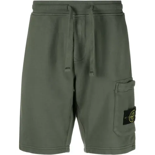 Shorts with Pockets and Elastic Waist , male, Sizes: L, S, M - Stone Island - Modalova