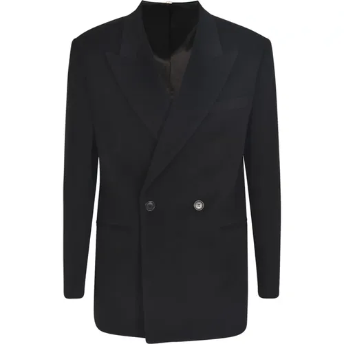 Wool Double-Breasted Coat , male, Sizes: S - Sunflower - Modalova