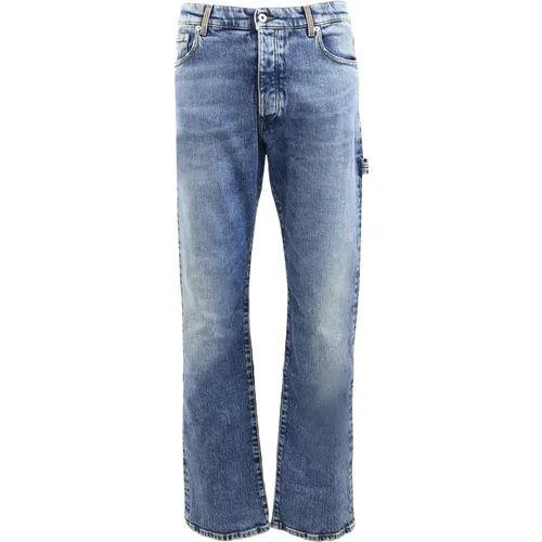 Straight Jeans, male, , Size: W33 Ex-Ray Washed Hammer Jeans - Heron Preston - Modalova