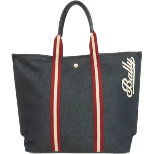 Pre-owned Tote Bags, female, , Size: ONE SIZE Pre-owned Denim totes - Bally Pre-owned - Modalova