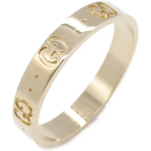 Pre-owned Jewellery, female, , Size: ONE SIZE Pre-owned Rose Gold rings - Gucci Vintage - Modalova