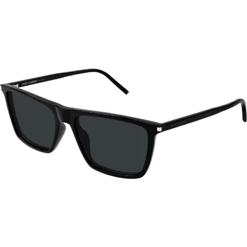 Classic 90s Rectangular Sunglasses , male, Sizes: 56 MM - Saint Laurent - Modalova