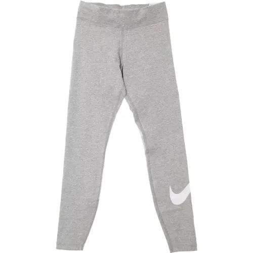 Sweatpants, female, , Size: S Essential Legging with Printed Swoosh Logo - Nike - Modalova