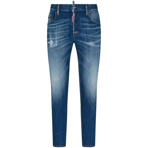 Zerrissene Skinny Jeans , Herren, Größe: 2XL - Dsquared2 - Modalova